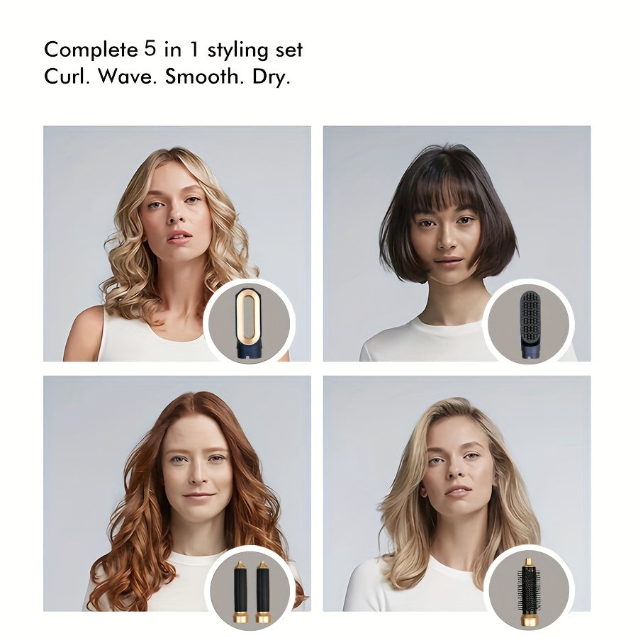 💇‍♀️ GlowStyle Fusion5 – 5-in-1 Hair Dryer & Multi Styler
