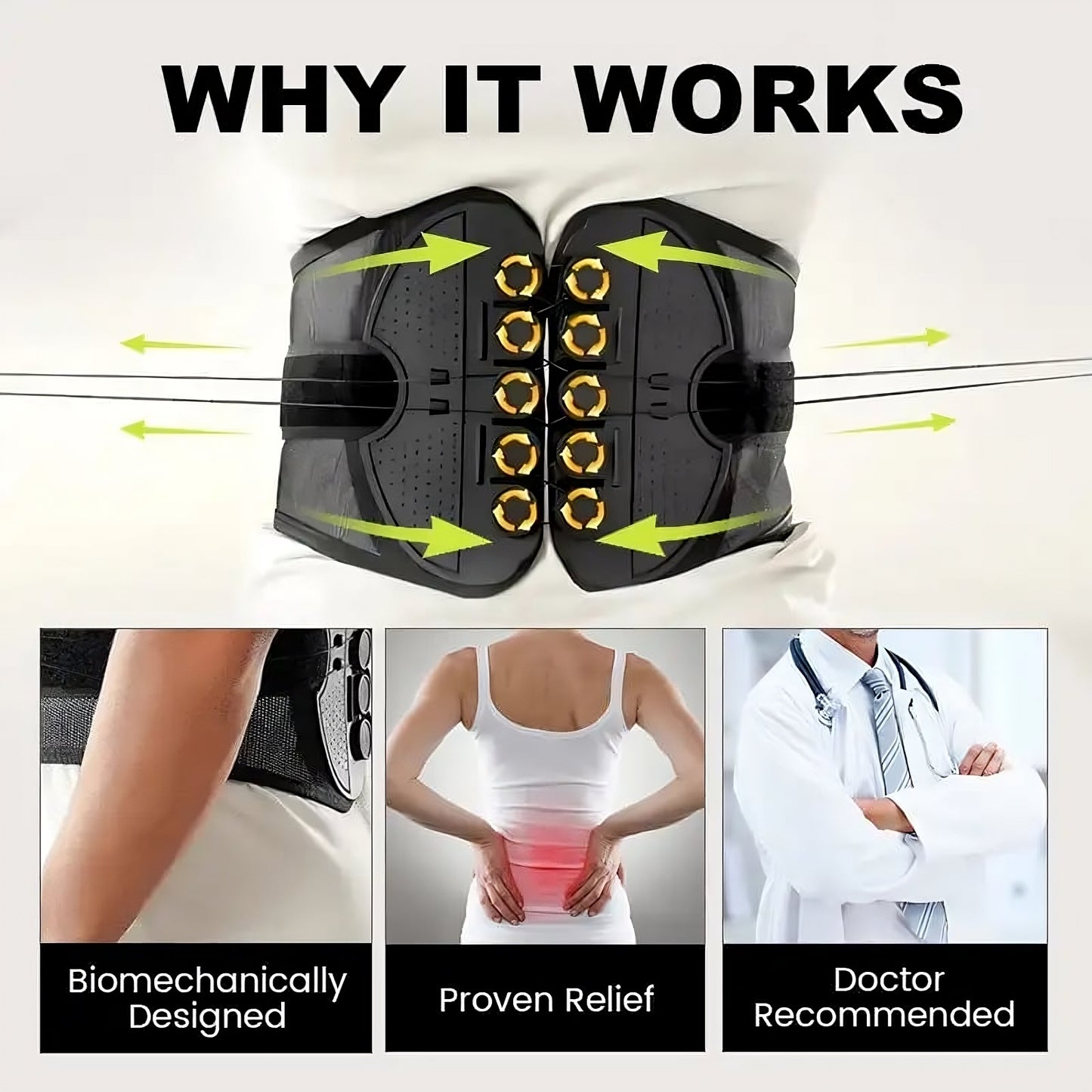 💪 GlowFit CoreGuard – Adjustable Double Pull Waist Support Belt
