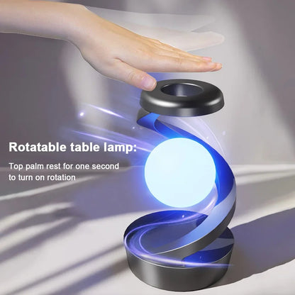 🌕 GlowHome OrbitLight X™ – Levitating RGB Ball Lamp with 15W Wireless Charger