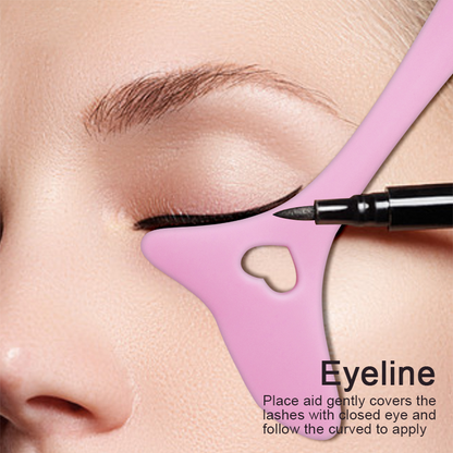 💄 GlowBeauty LineDefine Pro – 3-in-1 Reusable Eyeliner, Mascara & Lipstick Stencil