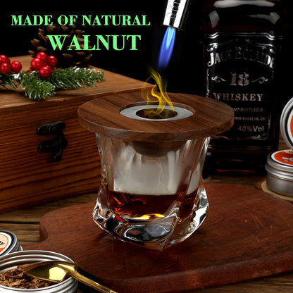 🥃 GlowBar SmokeCraft Kit – Premium Cocktail Drink Smoker with 4 Wood Chip Varieties