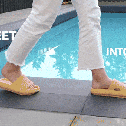 ☁️ GlowStep CloudSlides – Ultra-Soft Orthopedic Pillow Slippers