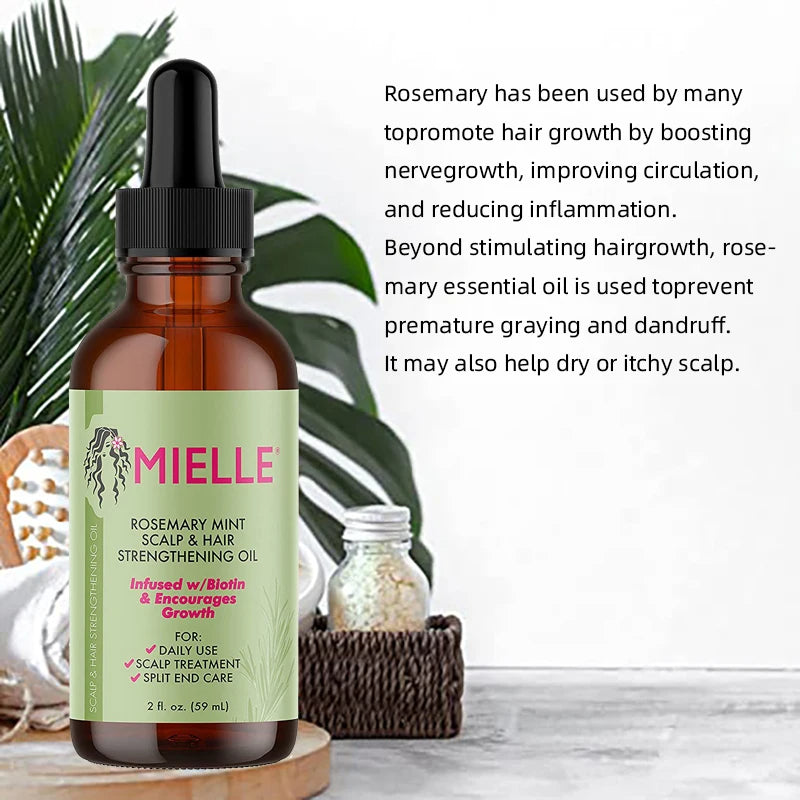 🌿 GlowRoot VitalOil – 100% Pure Rosemary Hair Growth Essential Oil