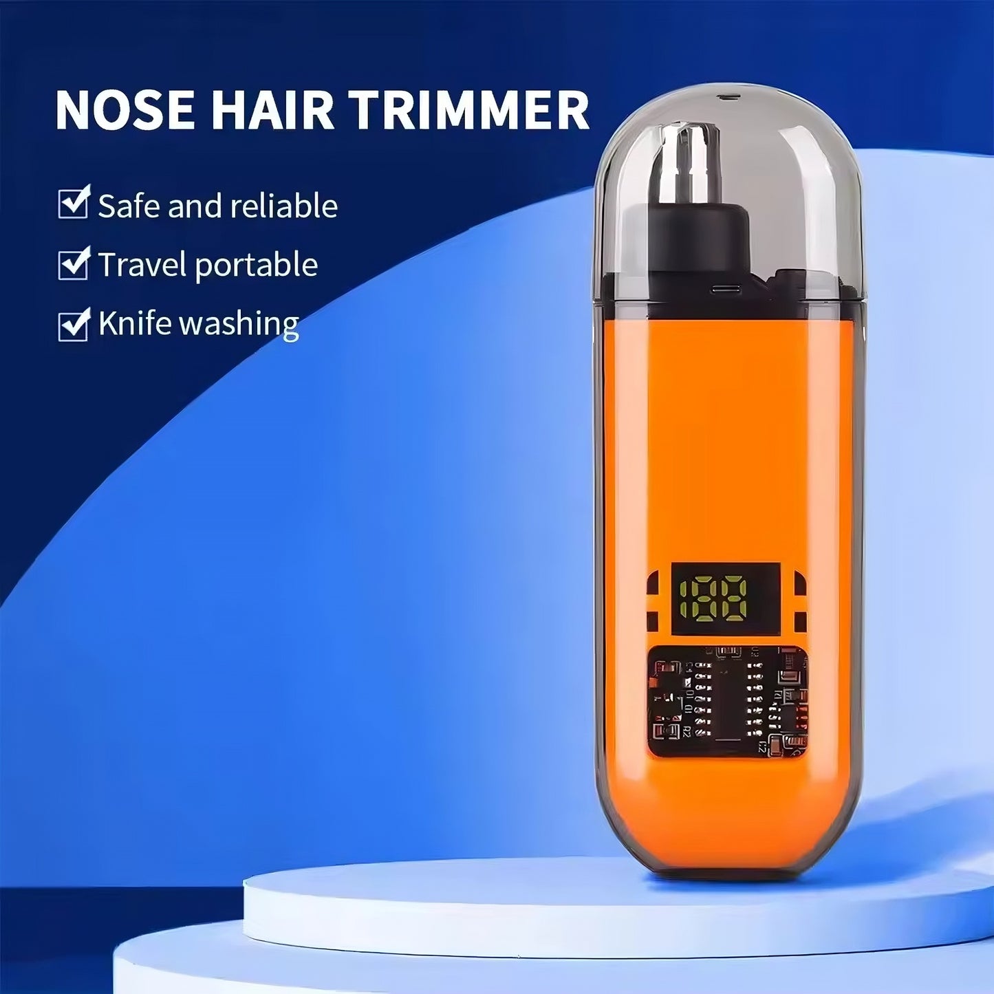 ✨ GlowTrim – Mini USB Nose & Ear Trimmer