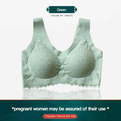 5D TH Latex Wireless Contour Breathable Underwear Sport Yoga Running Bra M-4XL Outdoor Activities Sports Fitness Bras