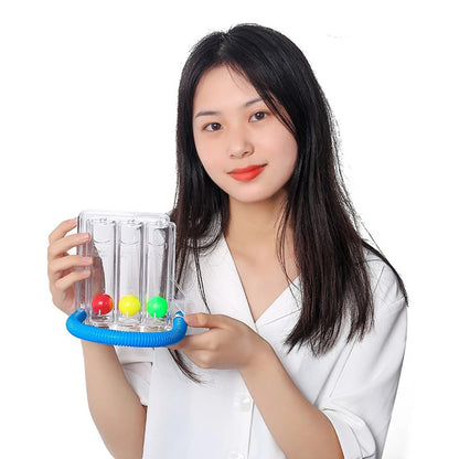 🌬️ GlowBreath VitalTrainer – 3-Ball Lung Strengthening Device