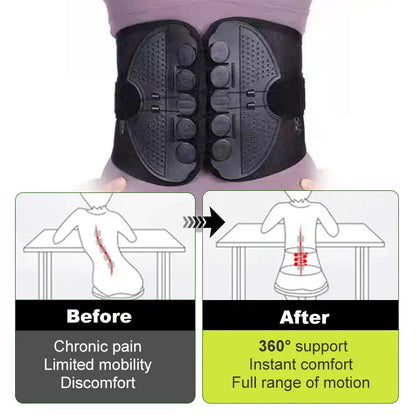 💪 GlowFit CoreGuard – Adjustable Double Pull Waist Support Belt