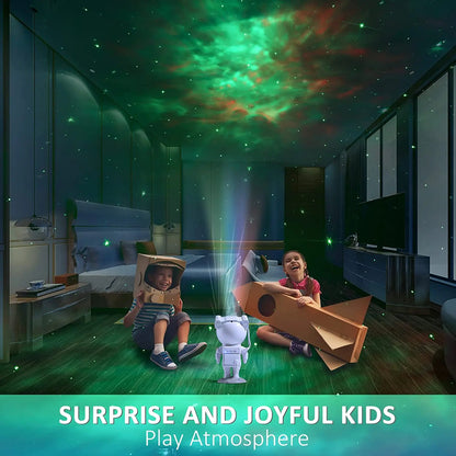 🌌 GlowHome AstroBeam – 360° Astronaut Galaxy Projector with Remote & Nebula Effects