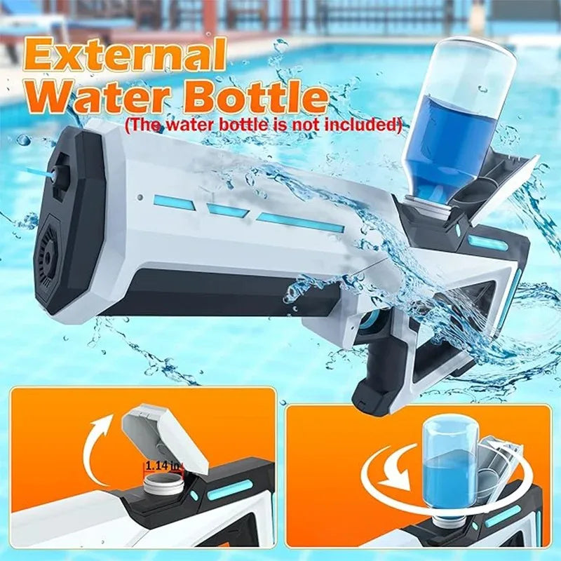 💦 GlowPlay AquaBlaster 8X – Long-Range Summer Water Gun