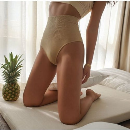 🌟 GlowShape WaistSculpt Thong – High-Waisted Tummy Control Shapewear for Women