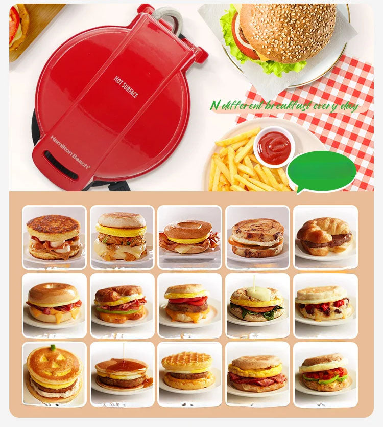 🍔 GlowChef StackMaster – Manual Burger Press & Multi-Meal Maker