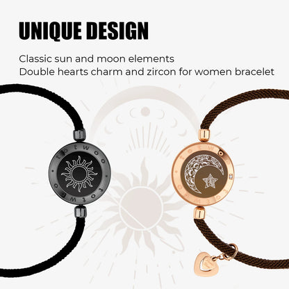 🌙 GlowBond InfinityTouch – Totwoo Sun & Moon Smart Love Bracelets