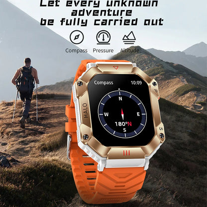 ⌚ GlowForce TitanX – Rugged Military Smartwatch for Men