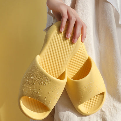 GlowStep BreezeSlides – Super Soft Open-Toe Summer Slippers