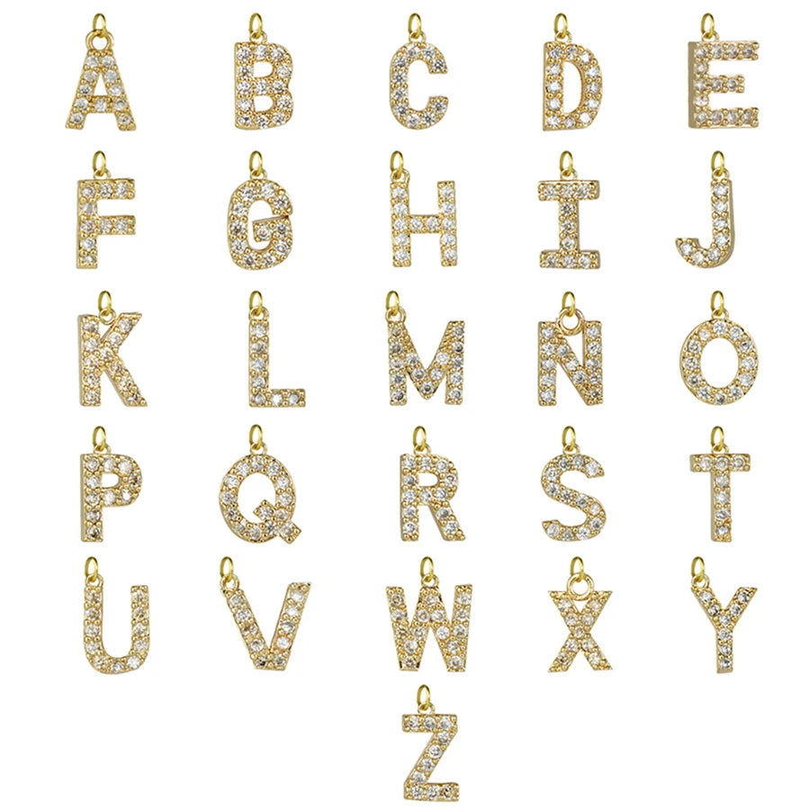 ✨ GlowCharm SignatureSparkle – Pave Zircon 26-Initial Custom Bracelet