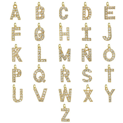 ✨ GlowCharm SignatureSparkle – Pave Zircon 26-Initial Custom Bracelet