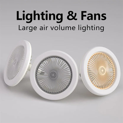 GlowBreeze Aura – Multi-Function Light Socket Fan with Remote