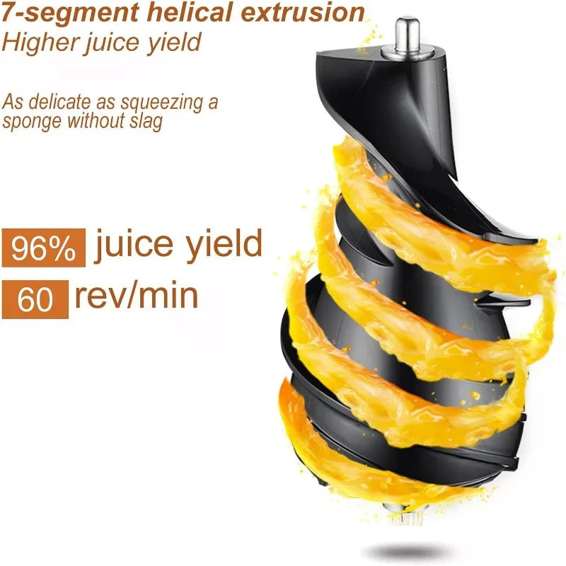 GlowPress ProJuicer – Cold Press Masticating Juicer Machine
