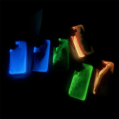 📱 ✨ GlowCase LiquidLuxe – Luminous Quicksand Glitter Transparent Shockproof iPhone Case