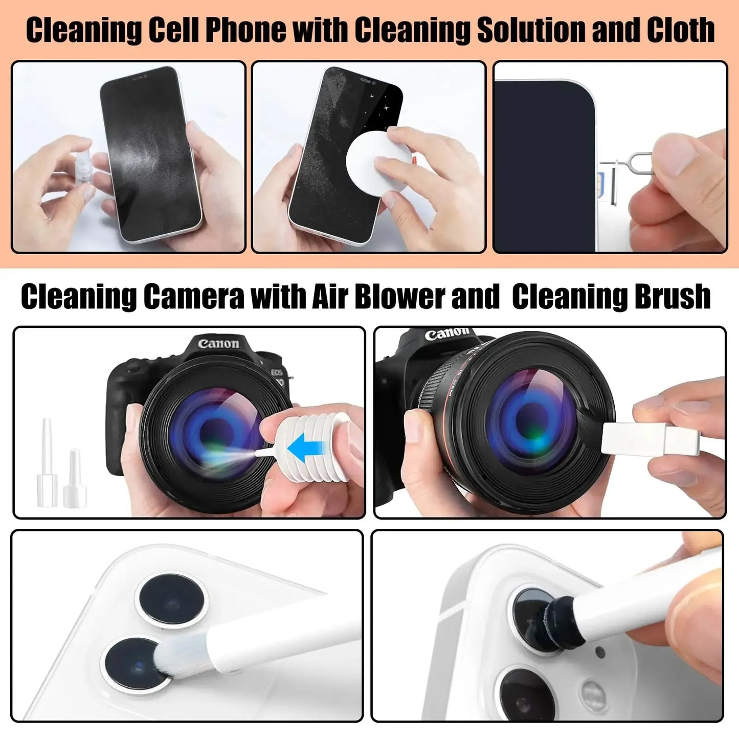 🧼 GlowTech CleanKit Pro 20X – 20-in-1 Electronics Cleaning Kit with Precision Tools