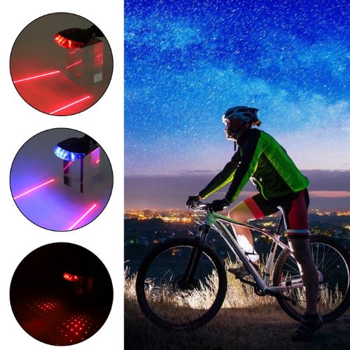 🚴 GlowRide LaserGuard – High-Visibility Laser Lane Rear Bike Light