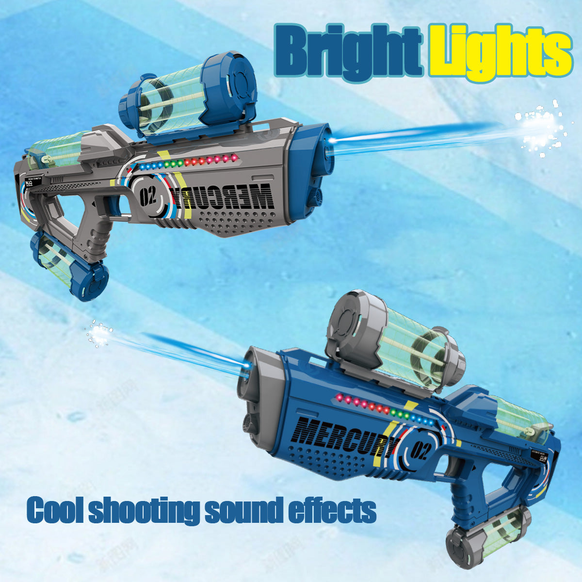 💦 GlowStrike HydroBlaster – Electric Water Gun with Lights & Sound