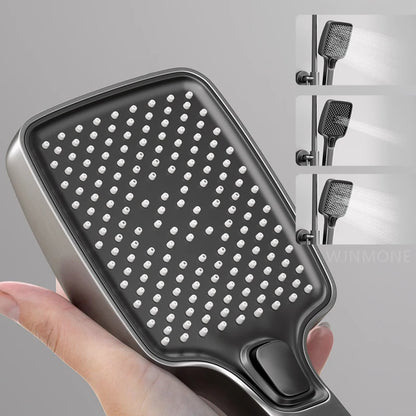 🚿 GlowBath LuxeKeys Shower System – Digital Thermostat Spa Shower with Ambient Lighting