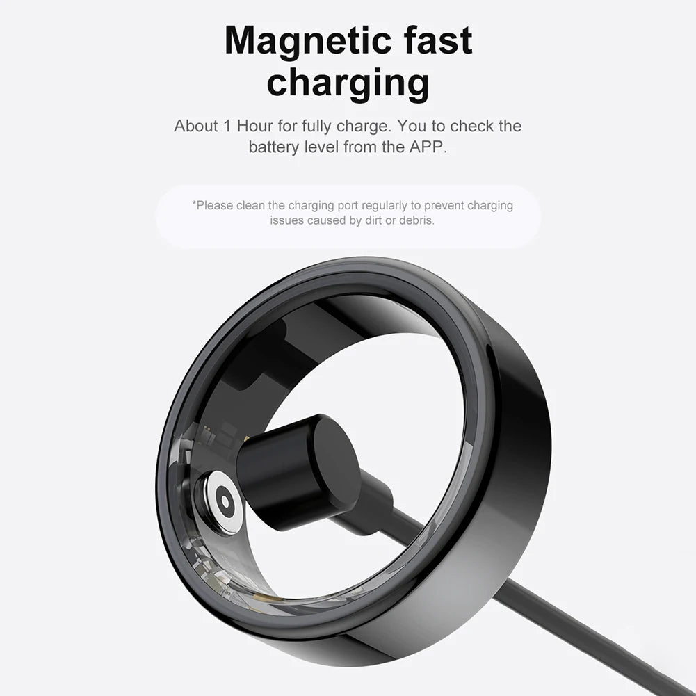 💍 GlowFit PulseRing Pro – Advanced Fitness Smart Ring with Heart Rate, Sleep & GPS Sports Tracking