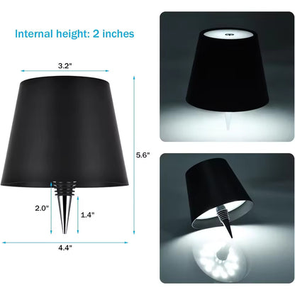 💡 GlowHome AuraBottle – Dimmable LED Bottle Lamp with Rechargeable Battery