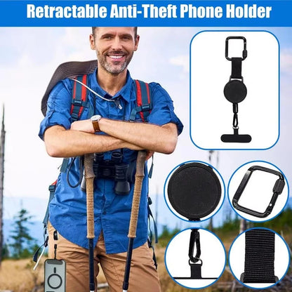 📱 GlowGrip – Anti-Theft Retractable Phone Lanyard