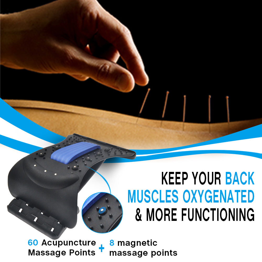 💪 GlowFit SpineAlign Pro – Back Massager & Posture Correction Stretcher