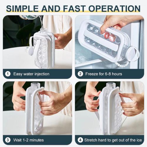 🧊 GlowChill IceSphere Pro – 2-in-1 Rapid Ice Ball Maker