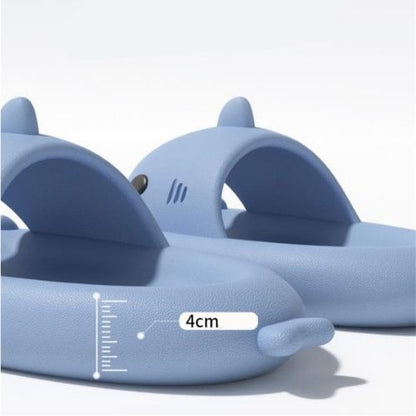 🦈 GlowChomp Slides – Funny Shark Mouth Open-Toe Slippers