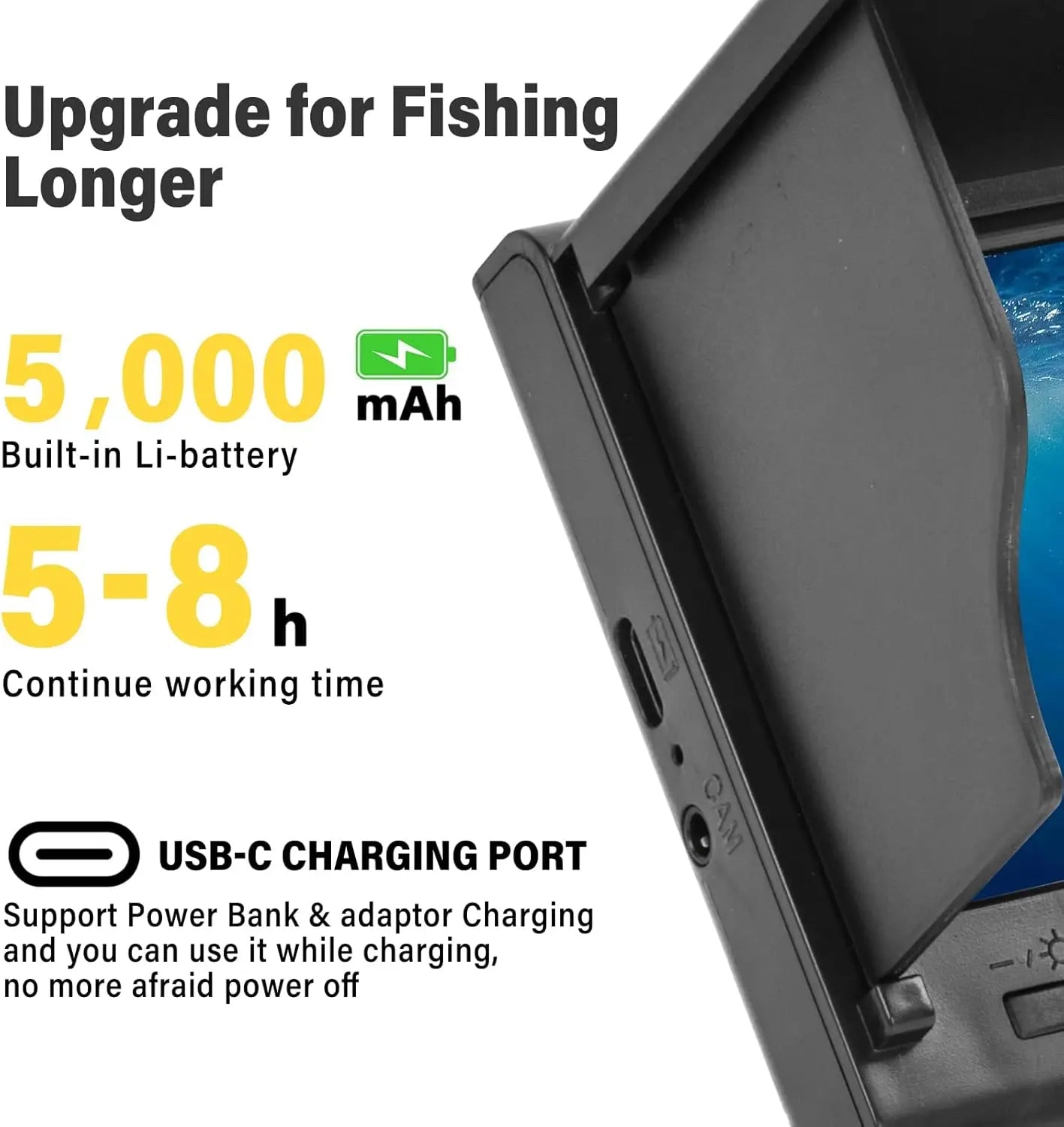 🎣 GlowScan – 4.3” Portable Fish Finder