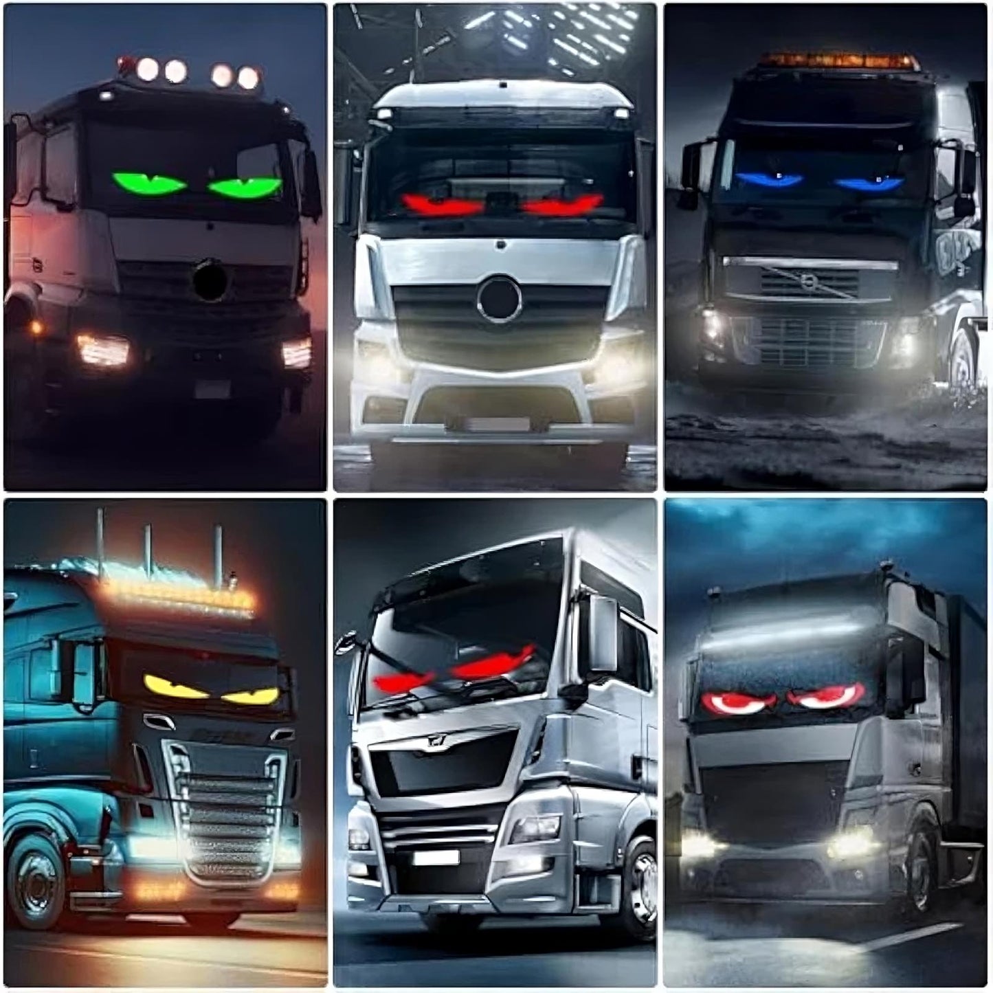 GlowDrive EyeFX – Dynamic Big Eye LED Display Lights (2-Pack)