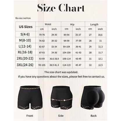 🍑 GlowShape CurveLift Shaper – Seamless Padded Hip & Butt Enhancer