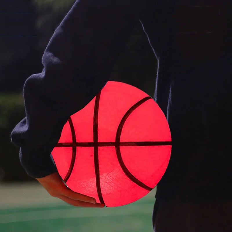 🏀 GlowPlay NightBall Pro – LED Glowing Basketball with Motion-Activated Lights