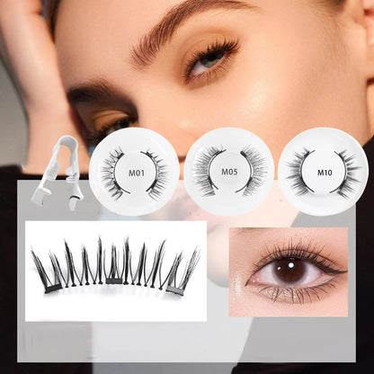 GlowLash Magnetique – 1 Pair Magnetic 3D Mink False Eyelashes