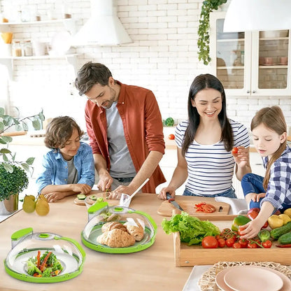 🍽 GlowKitchen SteamShield – Microwave Food Cover with Built-In Steamer