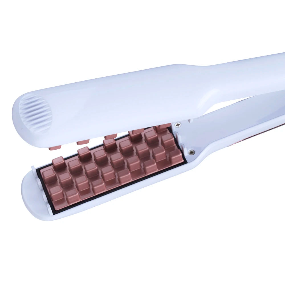 💁‍♀️ GlowLift VolumeCrimp – Ceramic Hair Volumizing Iron & Corrugated Curler