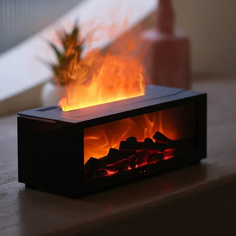 🔥 GlowHome EmberMist – Full-Size LED Fireplace Humidifier with Essential Oil Diffuser & Remote Control