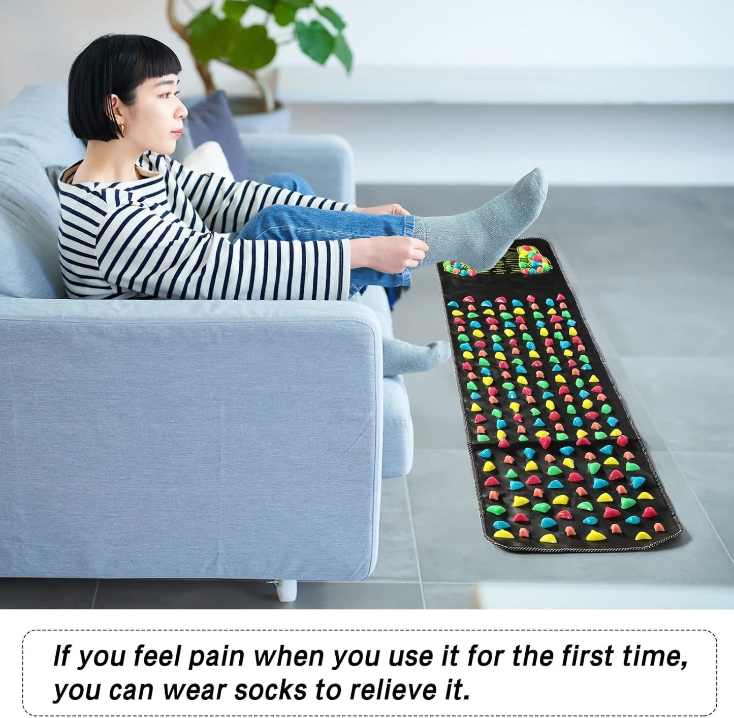 🦶 GlowRelief SoleBalance Mat – Reflexology Acupressure Foot Massage Mat