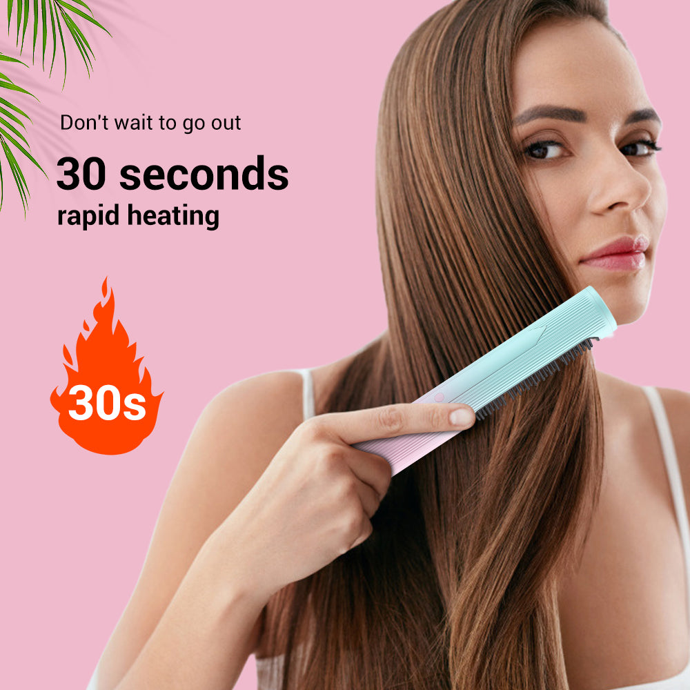 💇‍♀️ GlowStyle FlexPro – 2-in-1 Wireless Curler & Straightener