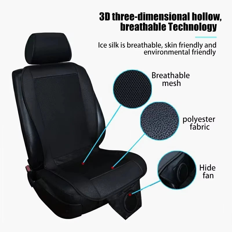 🚗 GlowBreeze SeatCooler – Ventilated Car Seat Cooling Cover