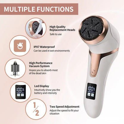 🦶 GlowCare SmoothPro – Rechargeable Electronic Foot File & Callus Remover