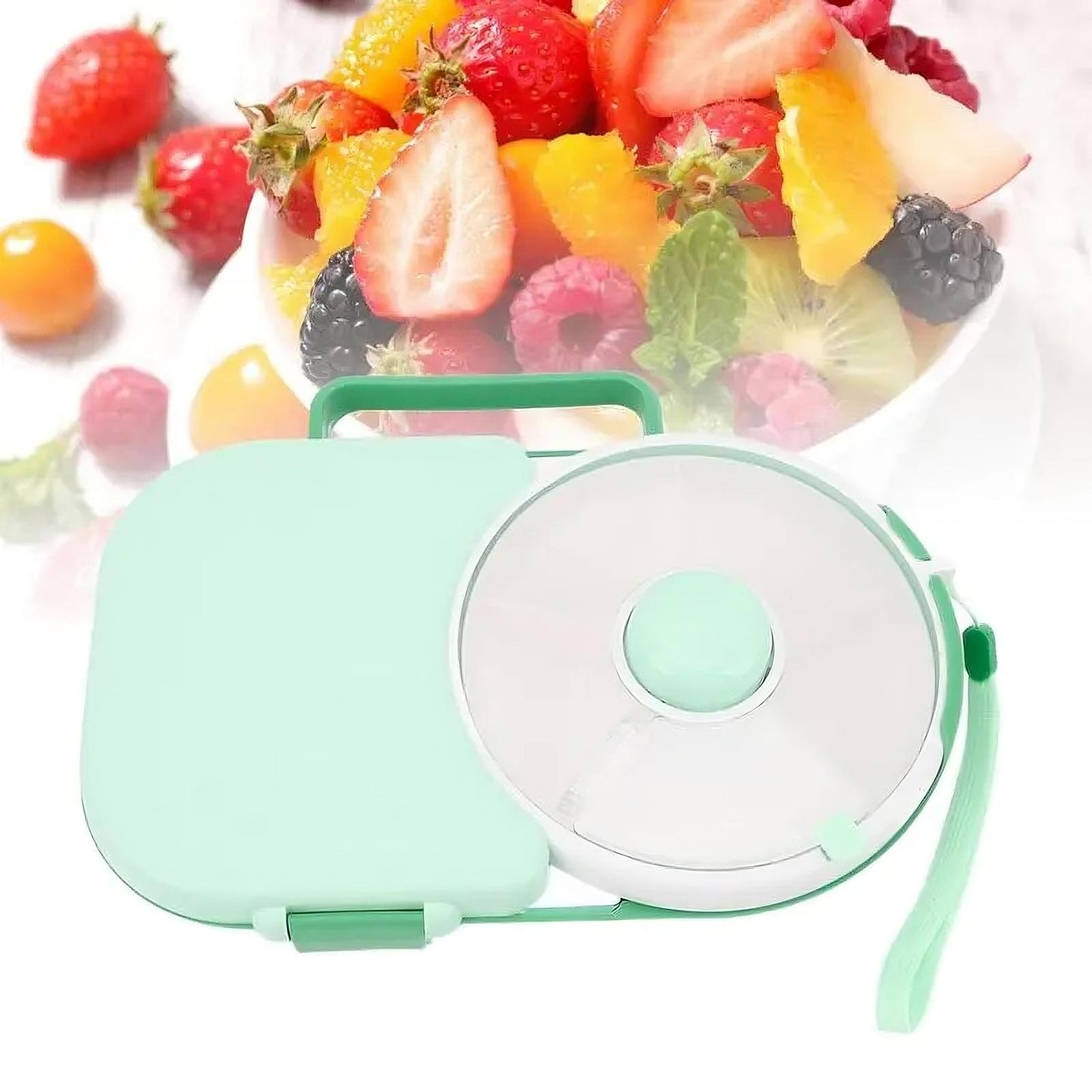 🍱 GlowSpin SnackBox – Rotating Kids Lunchbox with 5 Compartments