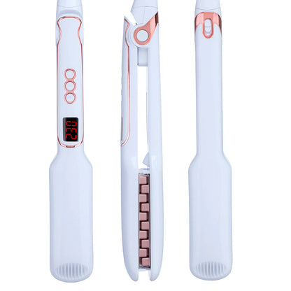 💁‍♀️ GlowLift VolumeCrimp – Ceramic Hair Volumizing Iron & Corrugated Curler