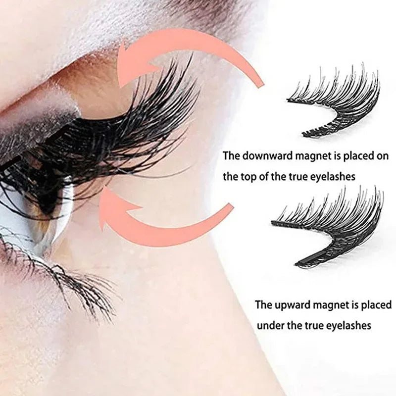 GlowLash Magnetique – 1 Pair Magnetic 3D Mink False Eyelashes