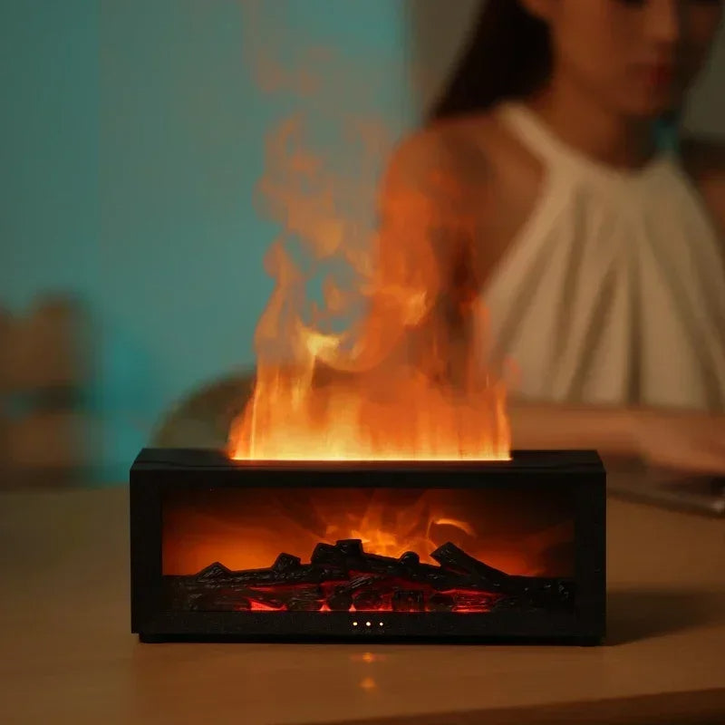 🔥 GlowHome EmberMist – Full-Size LED Fireplace Humidifier with Essential Oil Diffuser & Remote Control