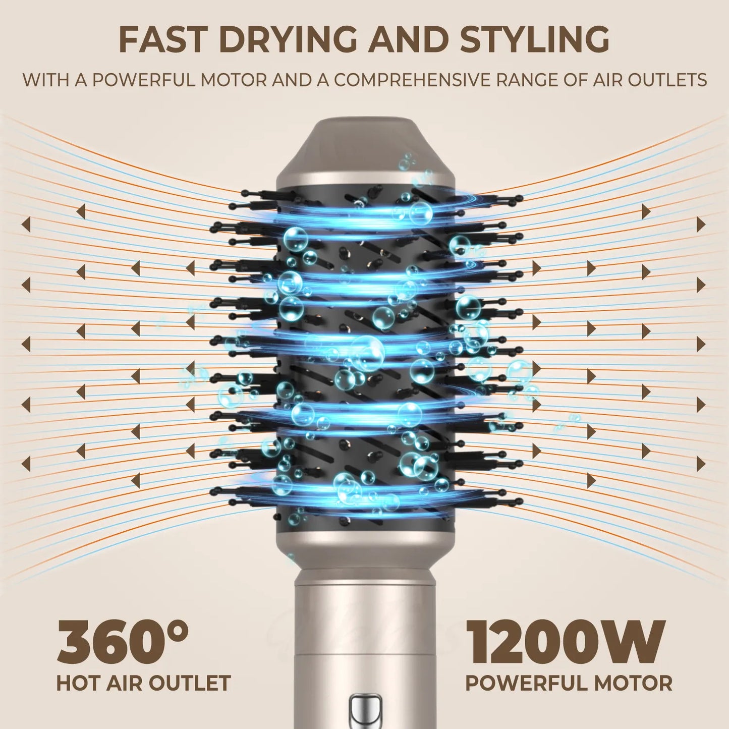 💨 GlowStyle AirMaster 6X – 6-in-1 Hair Dryer Brush & Volumizer